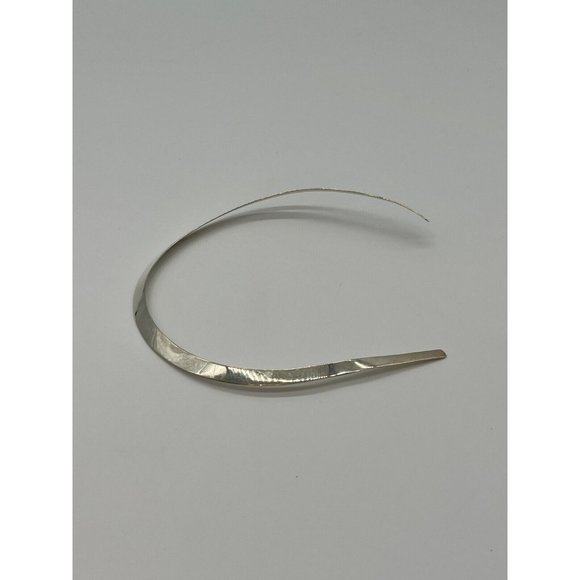 Sterling Silver Cuff Collar Necklace & Silver Wrap Choker Necklace - Picture 7 of 7